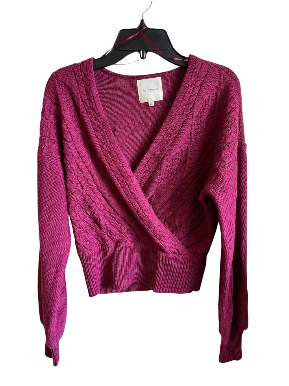 No Comment Maroon Sweater